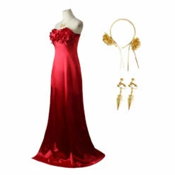 SPY×FAMILY Yor Forger Robe Rose Rouge Cosplay Costume -NEWCOSSKY Soldes 0dcf585c9d45fac970cb9bb7a4e68549