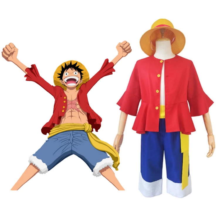 One Piece Monkey D.Luffy Uniform Carnival Cosplay Costume 3 One Piece Monkey D.Luffy Uniform Carnival Cosplay Costume