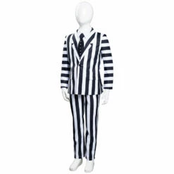 Film Enfant Beetlejuice Adam Rayures Cosplay Costume Halloween -NEWCOSSKY Soldes 11000379 2
