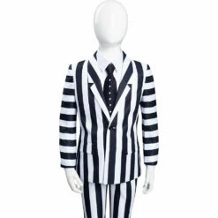 Film Enfant Beetlejuice Adam Rayures Cosplay Costume Halloween -NEWCOSSKY Soldes 11000379 5