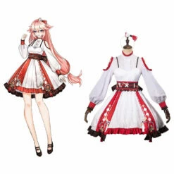 Genshin Impact Yae Miko Lolita Design Original Cosplay Costume Carnaval