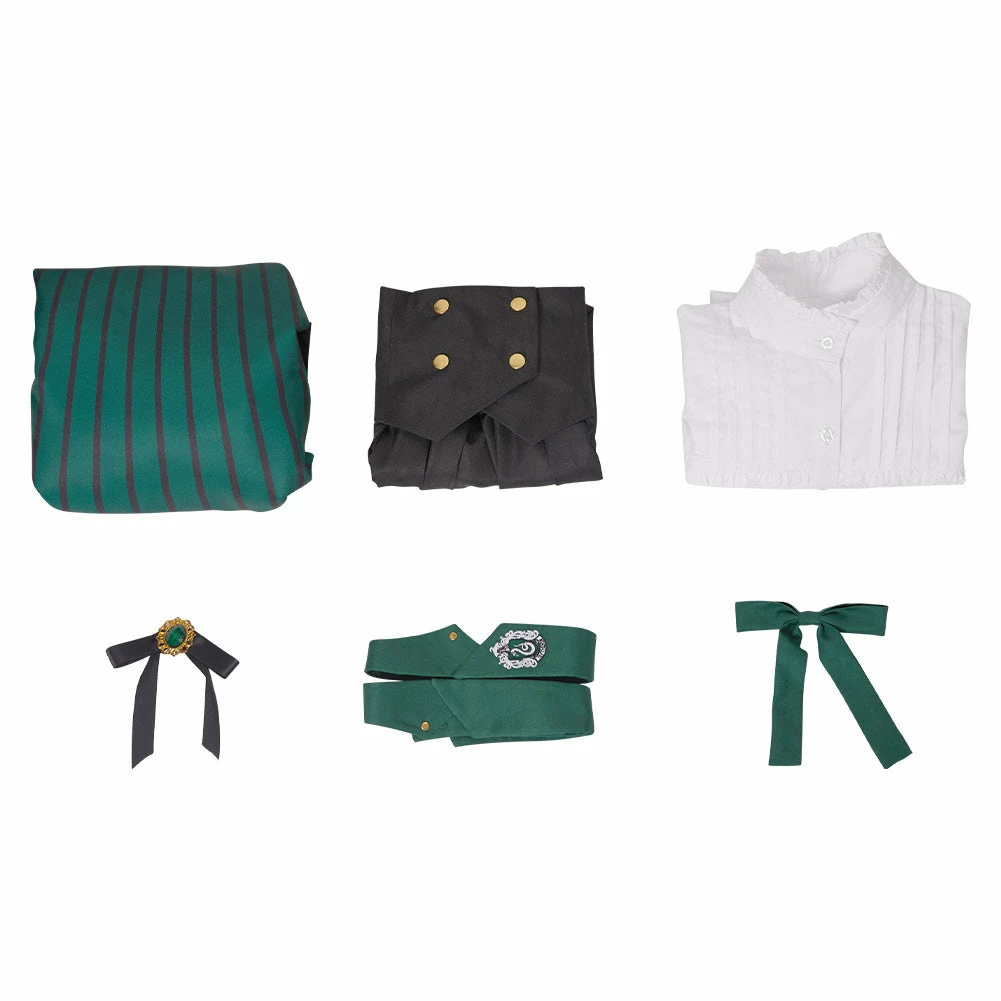 Harry Potter Slytherin Role Lolita Tenue Décontractée Uniforme Cosplay Costume 12 Harry Potter Slytherin Role Lolita Tenue Décontractée Uniforme Cosplay Costume – Image 10