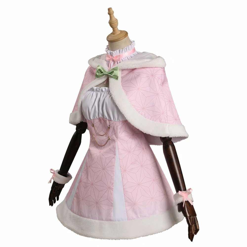 Adulte Demon Slayer Noël Kimetsu No Yaiba Noël Kamado Nezuko Christmas Robe Cosplay Costume Design Original Carnaval -Cossky 6 Adulte Demon Slayer Noël Kimetsu No Yaiba Noël Kamado Nezuko Christmas Robe Cosplay Costume Design Original Carnaval -Cossky – Image 4