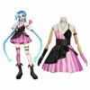 LoL League Of Legends Jinx Lolita Gothique Robe Cosplay Costume Design Original - Cossky 1 LoL League Of Legends Jinx Lolita Gothique Robe Cosplay Costume Design Original - Cossky -NEWCOSSKY Soldes 11004772 cosplaystyle2014