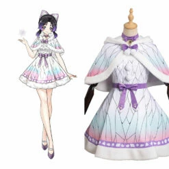 Adulte Demon Slayer Kimetsu No Yaiba Kochou Shinobu Robe Noël Design Original Codplay Costume