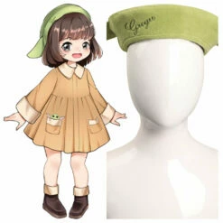 Star Wars The Mandalorian Baby Yoda Grogu Enfant/Adulte Bonnet Cosplay Ver.2 Design Original