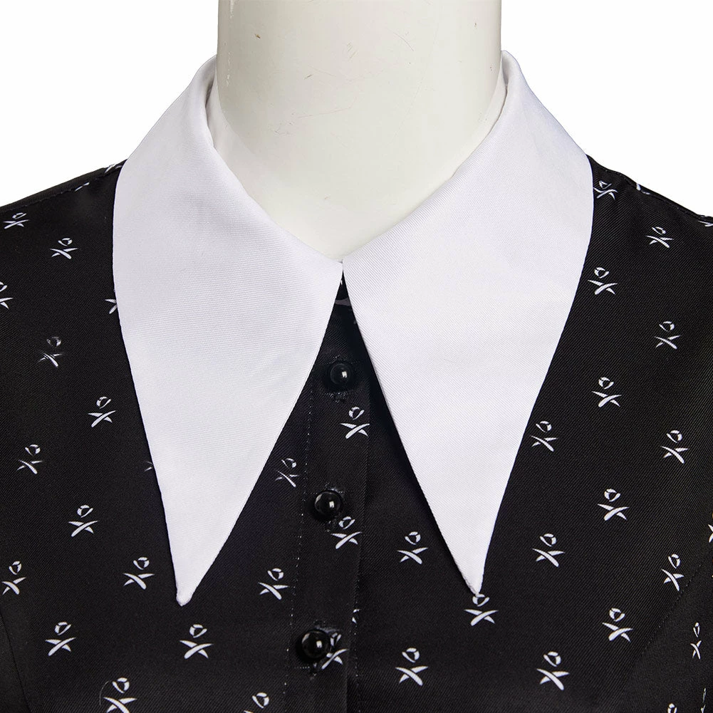 2022 TV Wednesday Enfant & Femme Mercredi Addams Cosplay Costume 9 2022 TV Wednesday Enfant & Femme Mercredi Addams Cosplay Costume – Image 7