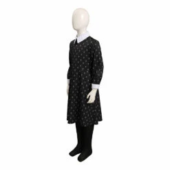 TV Enfant Wednesday Addams Robe Cosplay Costume Halloween Carnival -NEWCOSSKY Soldes 11009818 2