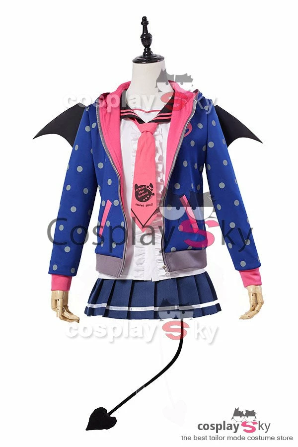 Love Live! Rin Hoshizora Petite Diable Uniforme Halloween Cosplay Costume 4 Love Live! Rin Hoshizora Petite Diable Uniforme Halloween Cosplay Costume – Image 2