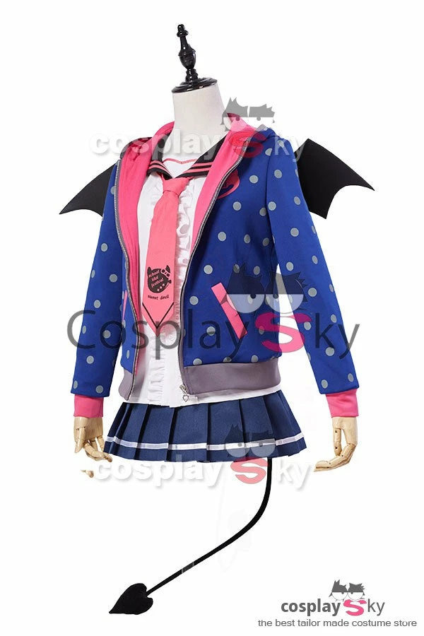 Love Live! Rin Hoshizora Petite Diable Uniforme Halloween Cosplay Costume 5 Love Live! Rin Hoshizora Petite Diable Uniforme Halloween Cosplay Costume – Image 3