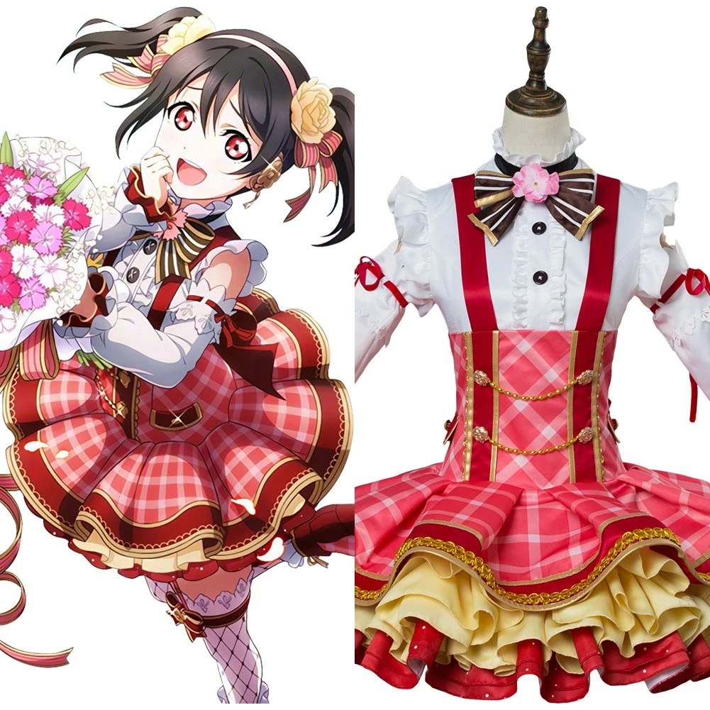 Love Live ! Lovelive Nico Yazawa Robe De Bouquet Cosplay Costume 3 Love Live ! Lovelive Nico Yazawa Robe De Bouquet Cosplay Costume