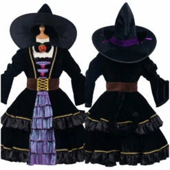Sorcière Chat Enfant Cosplay Costume Halloween
