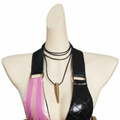 LOL League Of Legends Jinx Stampede Lolita Cosplay Costume -NEWCOSSKY Soldes 12002991 5