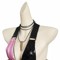 LOL League Of Legends Jinx Stampede Lolita Cosplay Costume -NEWCOSSKY Soldes 12002991 6