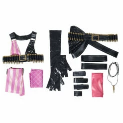 LOL League Of Legends Jinx Stampede Lolita Cosplay Costume -NEWCOSSKY Soldes 12002991 9