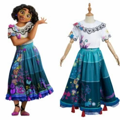 2021 Film Encanto Enfant Mirabel Robe Cosplay Costume