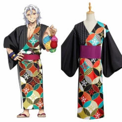 Demon Slayer Les Rôdeurs De La Nuit Kimetsu No Yaiba Uzui Tengen Kimono Du Festival D'été Costume