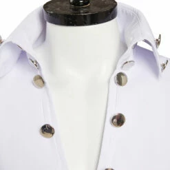 2022 Film Elvis Aron Presley Tenue Blanche Cosplay Costume -NEWCOSSKY Soldes 12003090 5