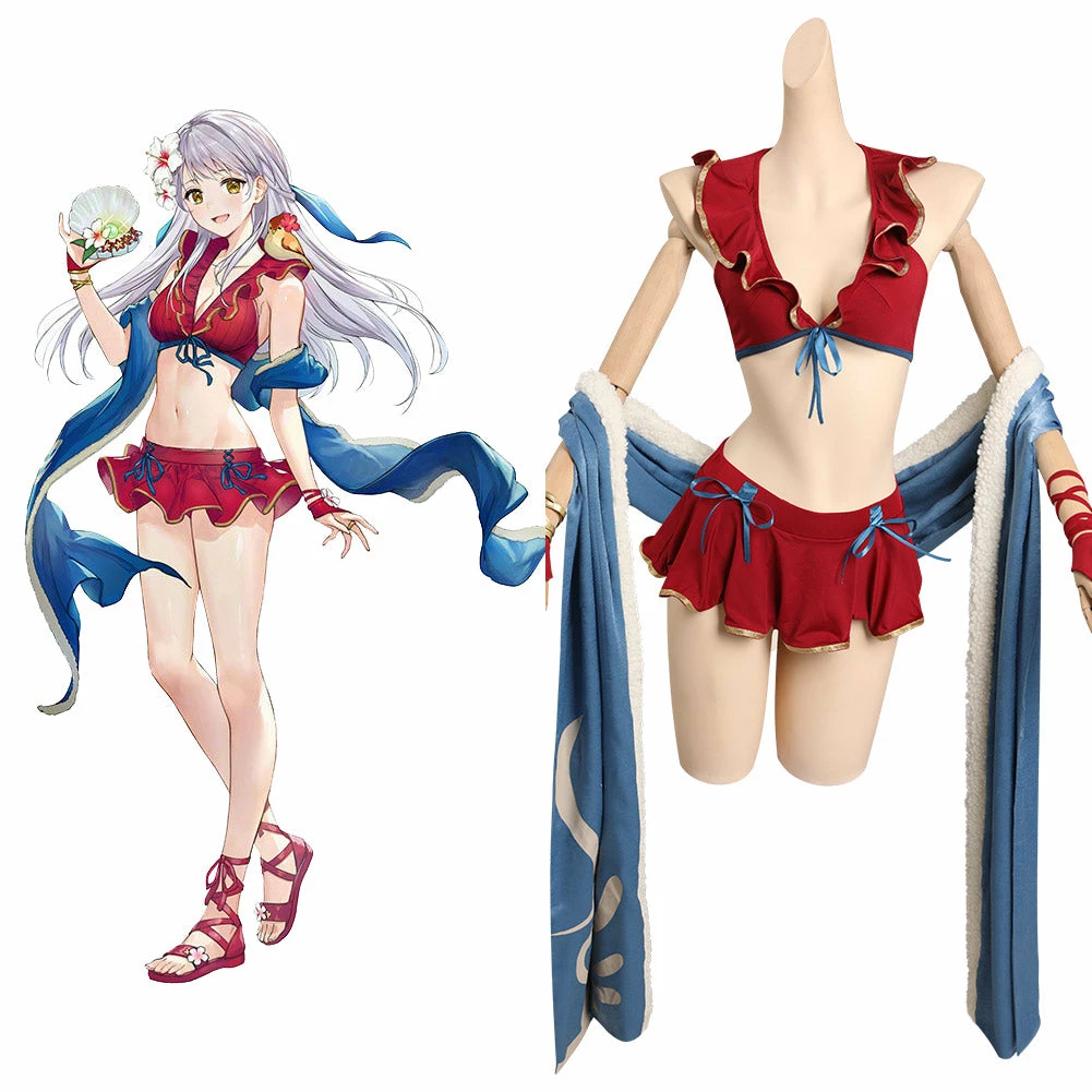 Fire Emblem Heroes Jeu Micaiah Maillot De Bain Cosplay Costume 3 Fire Emblem Heroes Jeu Micaiah Maillot De Bain Cosplay Costume