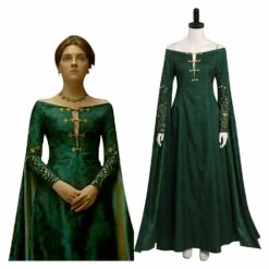 Adulte House Of The Dragon Jeune Alicent Hightower Robe Cosplay Costume Halloween Carnival
