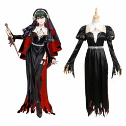 Adulte SPY×FAMILY Yor Forger Robe Soeur Sorcière Design Original Cosplay Costume Halloween Carnival