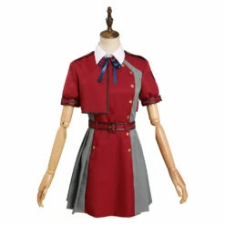 Lycoris Recoil Nishikigi Chisato JK Robe Rouge Uniforme Manches Courtes Cosplay Costume Ver.B 16 Lycoris Recoil Nishikigi Chisato JK Robe Rouge Uniforme Manches Courtes Cosplay Costume Ver.B -NEWCOSSKY Soldes 12003196 1