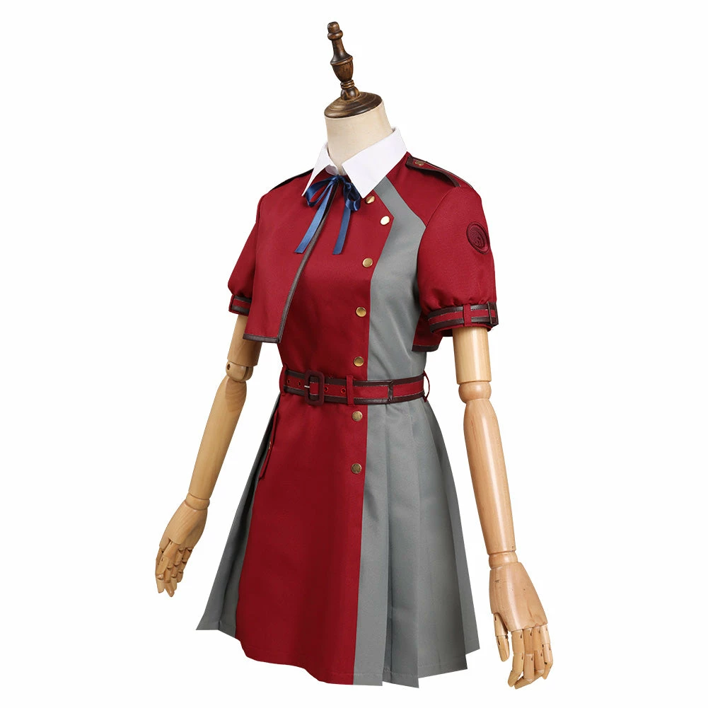 Lycoris Recoil Nishikigi Chisato JK Robe Rouge Uniforme Manches Courtes Cosplay Costume Ver.B 7 Lycoris Recoil Nishikigi Chisato JK Robe Rouge Uniforme Manches Courtes Cosplay Costume Ver.B – Image 5