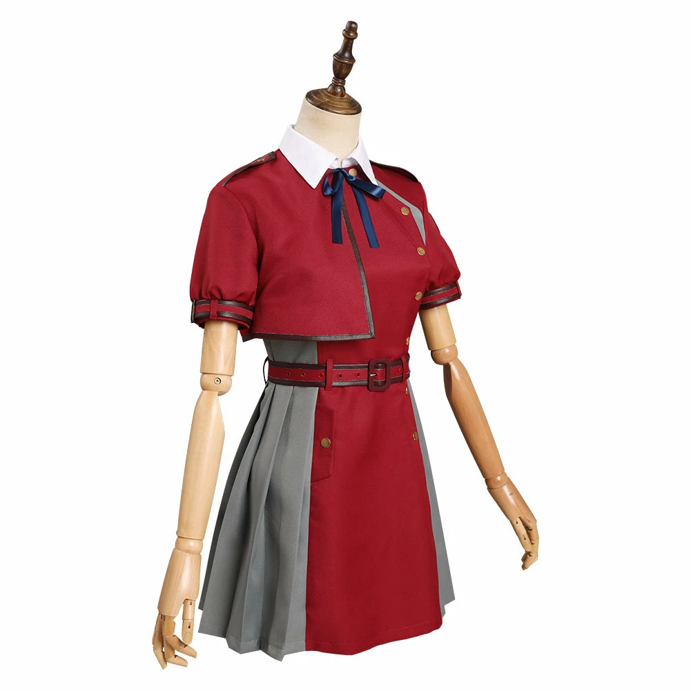 Lycoris Recoil Nishikigi Chisato JK Robe Rouge Uniforme Manches Courtes Cosplay Costume Ver.B 8 Lycoris Recoil Nishikigi Chisato JK Robe Rouge Uniforme Manches Courtes Cosplay Costume Ver.B – Image 6