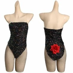 Blonde Marilyn Monroe Bunny Girl Combinaison Cosplay Costume Carnival Halloween