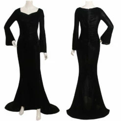2022 TV Adulte Wednesday Addams Morticia Addams Cosplay Costume Robe Halloween Carnival