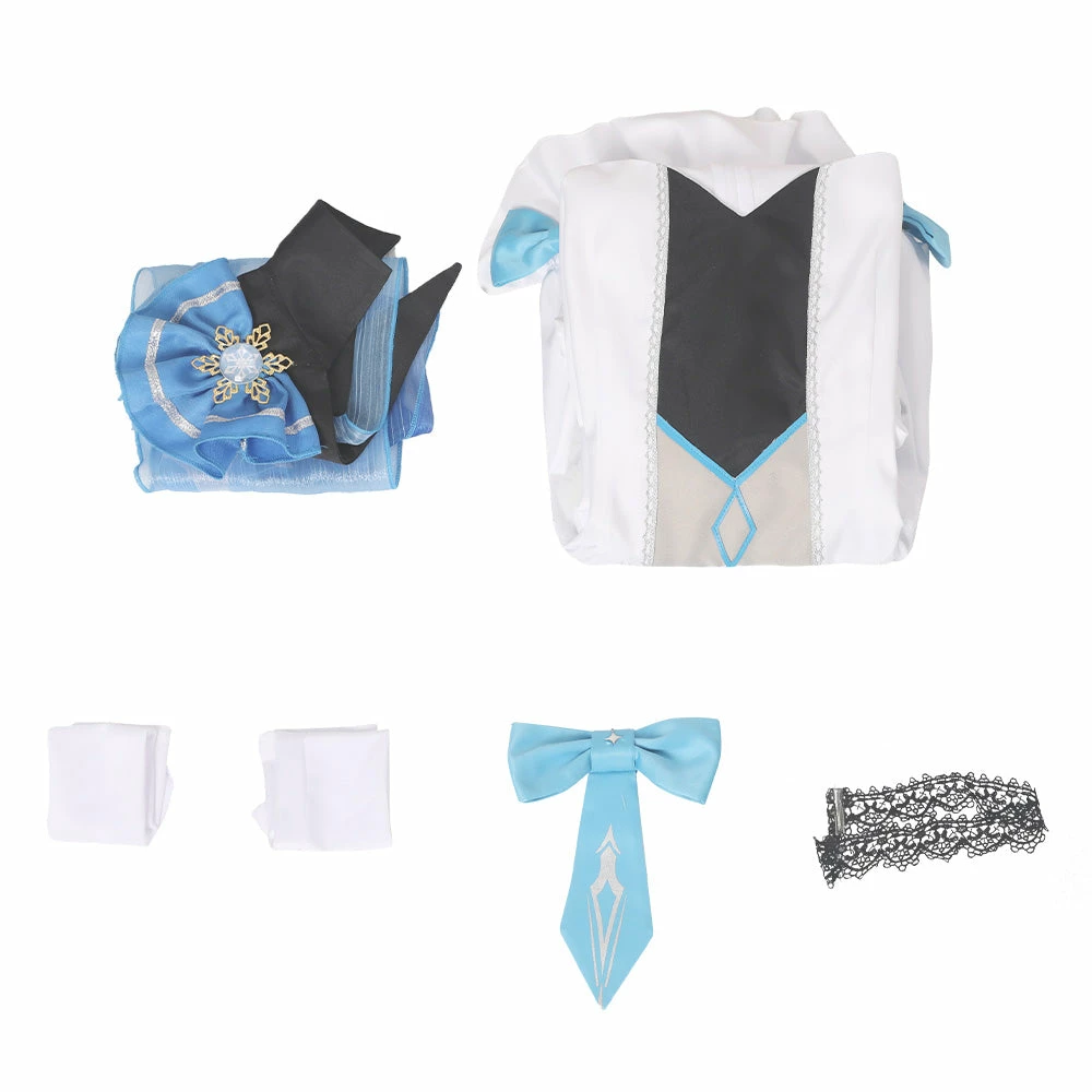 Genshin Impact Eula Robe Noël Design Original Cosplay Costume -Cossky 11 Genshin Impact Eula Robe Noël Design Original Cosplay Costume -Cossky – Image 9