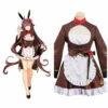 Genshin Impact Hu Tao Fille Lapin Maid Robe Design Original Cosplay Costume -NEWCOSSKY Soldes 12003299 cosplaystyle2014