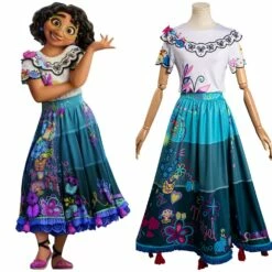 Film Encanto Mirabel Robe Cosplay Costume Ver.B Carnaval