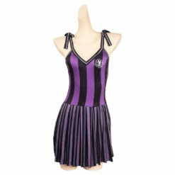 Adulte Wednesday Addams Enid Maillot De Bain Combinaison Cosplay Costume Carnaval -NEWCOSSKY Soldes 12003365 1