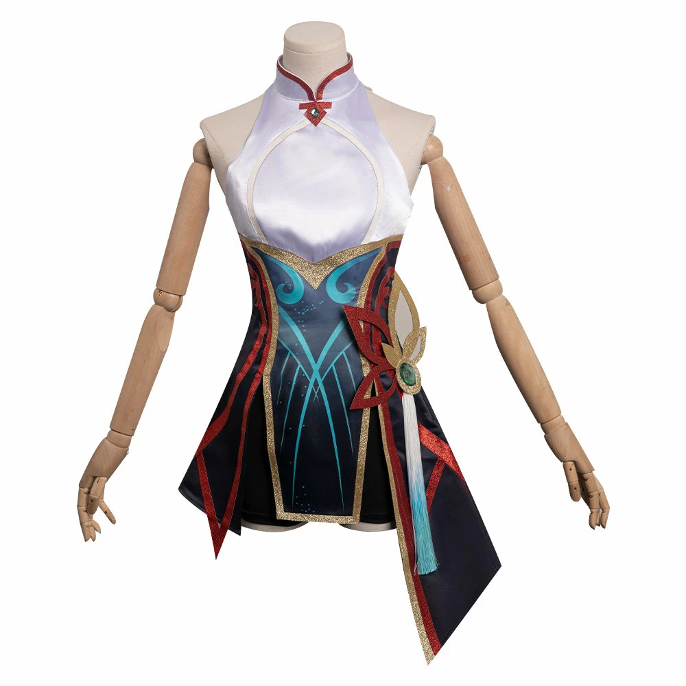 League Of Legends Irelia LOL Femme Uniform Cosplay Costume 5 League Of Legends Irelia LOL Femme Uniform Cosplay Costume – Image 3