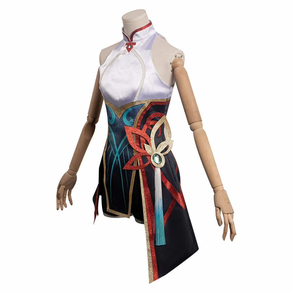 League Of Legends Irelia LOL Femme Uniform Cosplay Costume 6 League Of Legends Irelia LOL Femme Uniform Cosplay Costume – Image 4