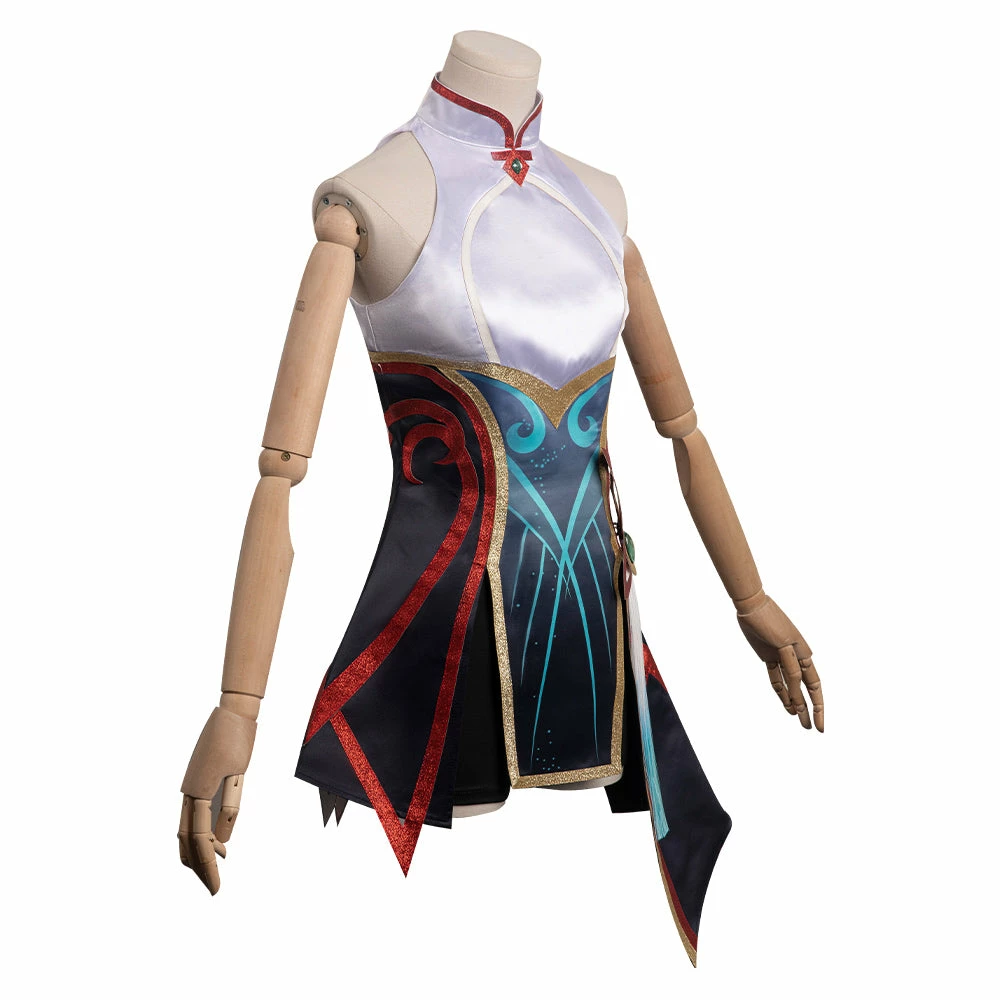 League Of Legends Irelia LOL Femme Uniform Cosplay Costume 7 League Of Legends Irelia LOL Femme Uniform Cosplay Costume – Image 5