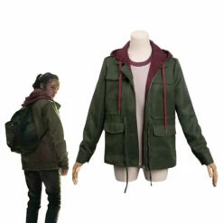 The Last Of Us Ellie Manteau Cosplay Costume Carnaval