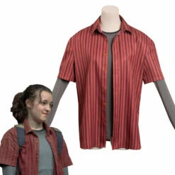 Adulte The Last Of Us Ellie Rouge Manteau Cosplay Costume