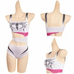 Film Spider-Man Gwen Spiderman Maillot De Bain Cosplay Costume -NEWCOSSKY Soldes 12003461 costumebuy2009