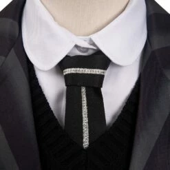Enfant Wednesday Addams Mercredi Cosplay Costume Uniforme Ecole Carnaval 15 Enfant Wednesday Addams Mercredi Cosplay Costume Uniforme Ecole Carnaval -NEWCOSSKY Soldes 12005753 5