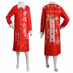 Adulte Japanais Bosozoku Kimono Rouge Noël Manteau Design Original Cosplay Costume