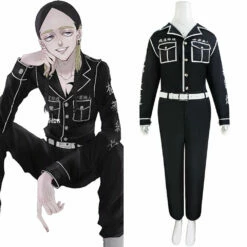 Tokyo Revengers Haitani Ran Adulte Cosplay Costume Brodé