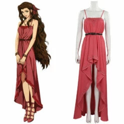 Final Fantasy VII FF7 Remake Aeris Aerith Gainsborough Cosplay Costume