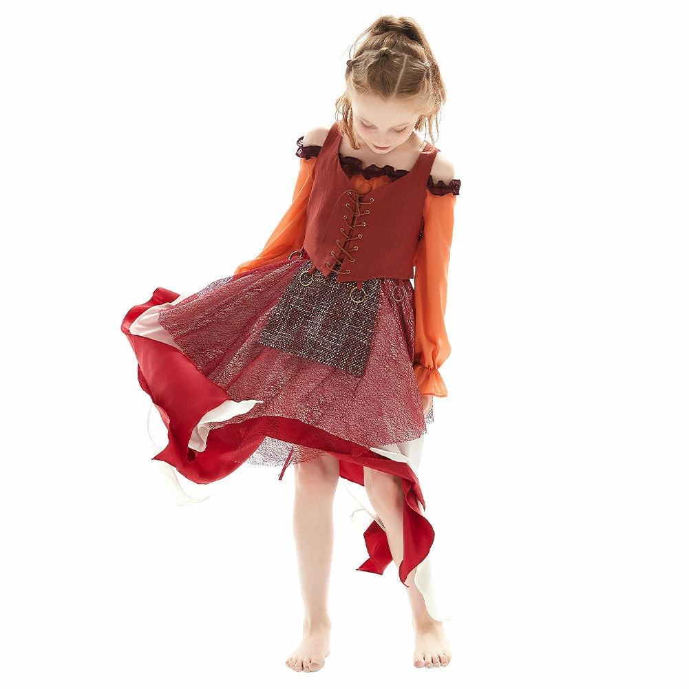 Enfant Hocus Pocus Mary Sanderson Cosplay Costume 7 Enfant Hocus Pocus Mary Sanderson Cosplay Costume – Image 5