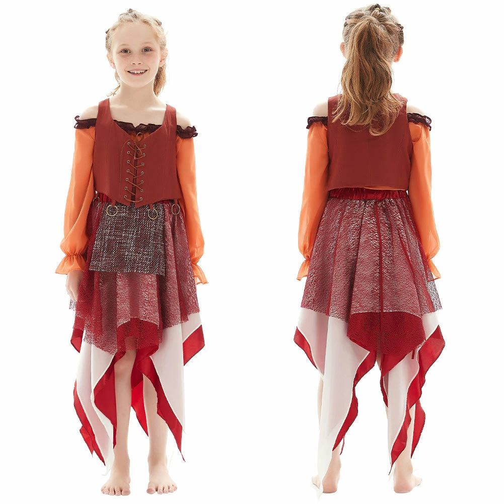 Enfant Hocus Pocus Mary Sanderson Cosplay Costume 3 Enfant Hocus Pocus Mary Sanderson Cosplay Costume