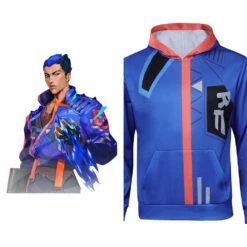 Valorant Yoru Jeu Sweats Ă Capuche Design Original Cosplay Costume