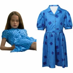 Film Matilda Enfant Robe Bleu Cosplay Costume Carnaval