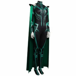 Film Thor: Ragnarok Hela Femme Vert Uniform Combinaison Cosplay Costume -NEWCOSSKY Soldes 15001694 4