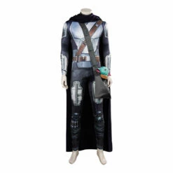 Adulte The Mandalorian 3 Combinaison Cape Sac Cosplay Costume Carnaval -NEWCOSSKY Soldes 15001724 1